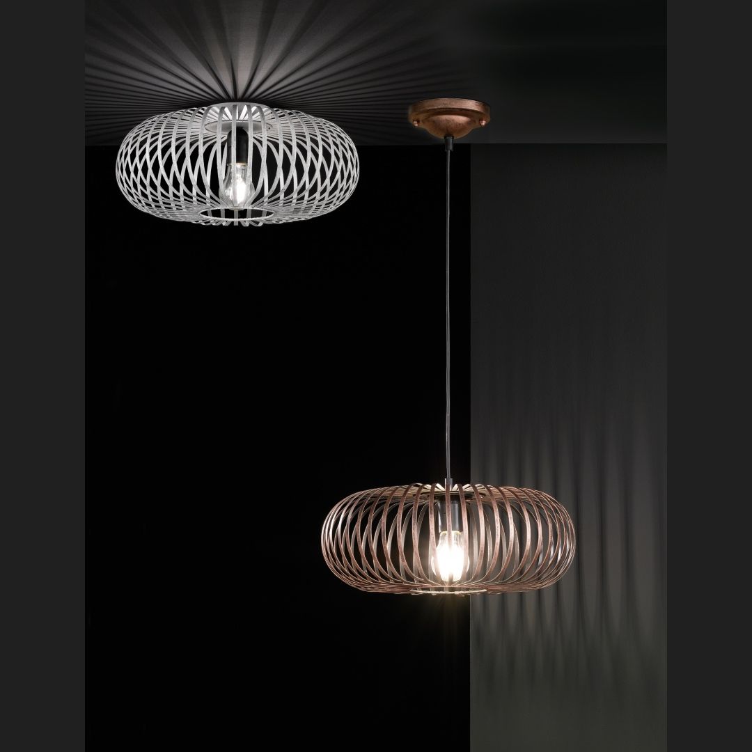 Johann - Ceiling lamp - Antique Copper - Trio