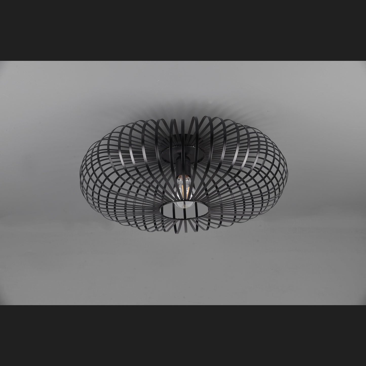 Johann - Ceiling lamp - Black Matt - Trio