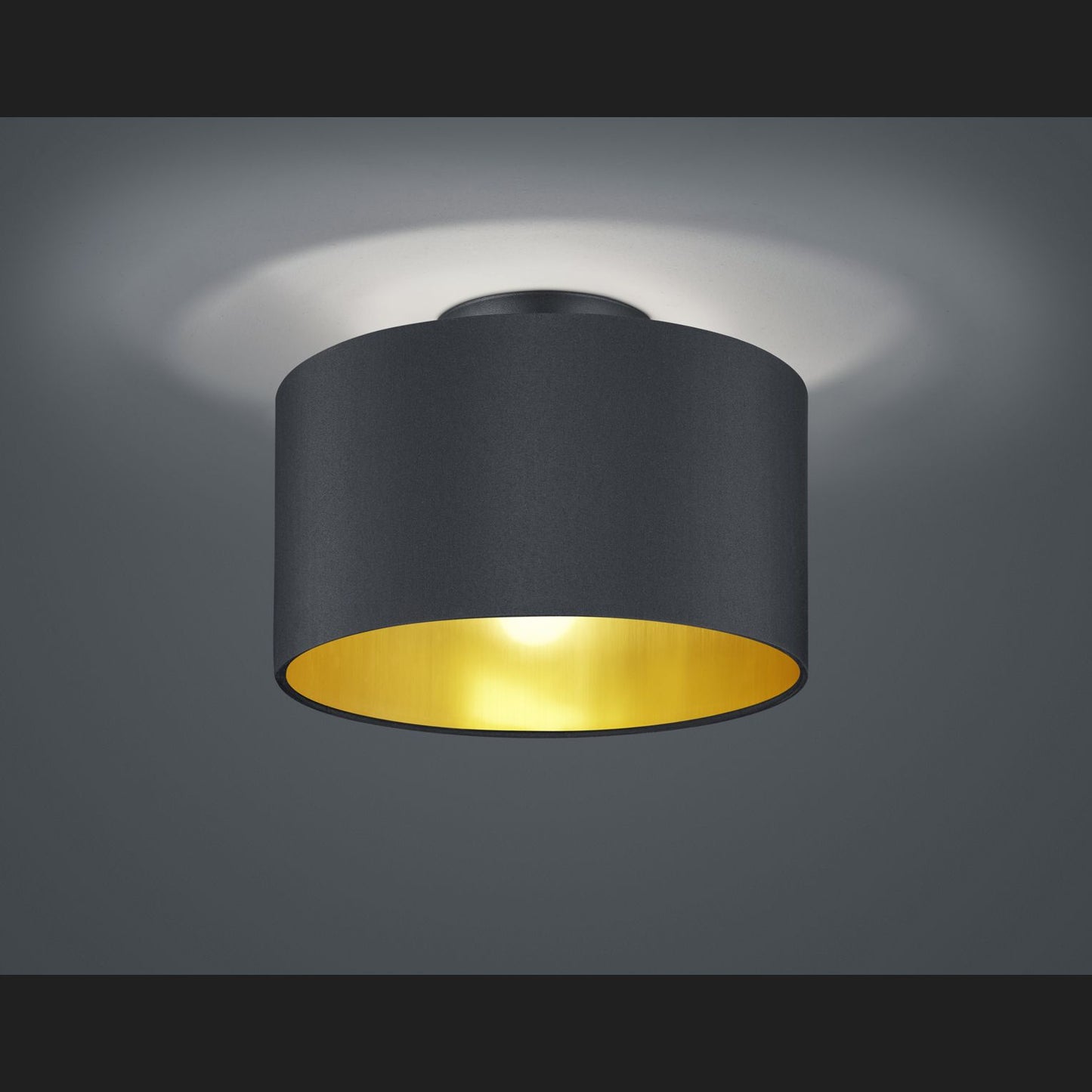 Hostel - Ceiling lamp - Black Matt - Trio