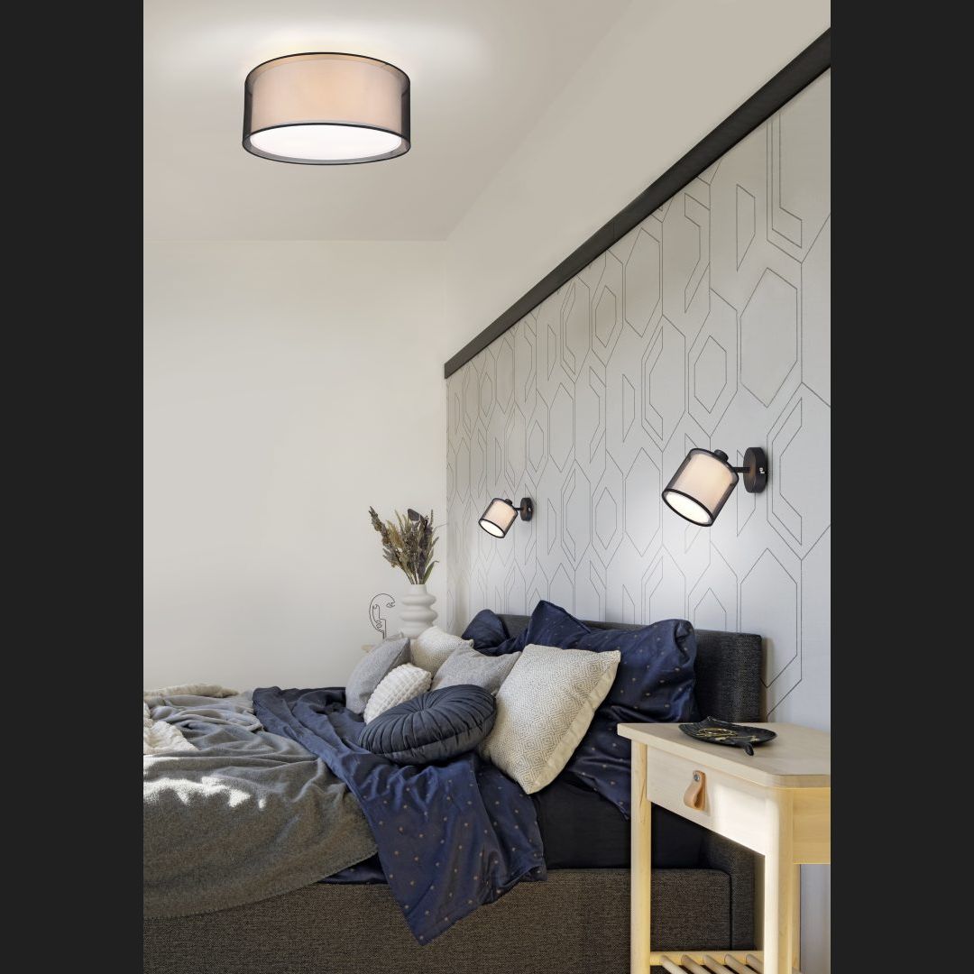 Burton - Ceiling lamp - White - Trio