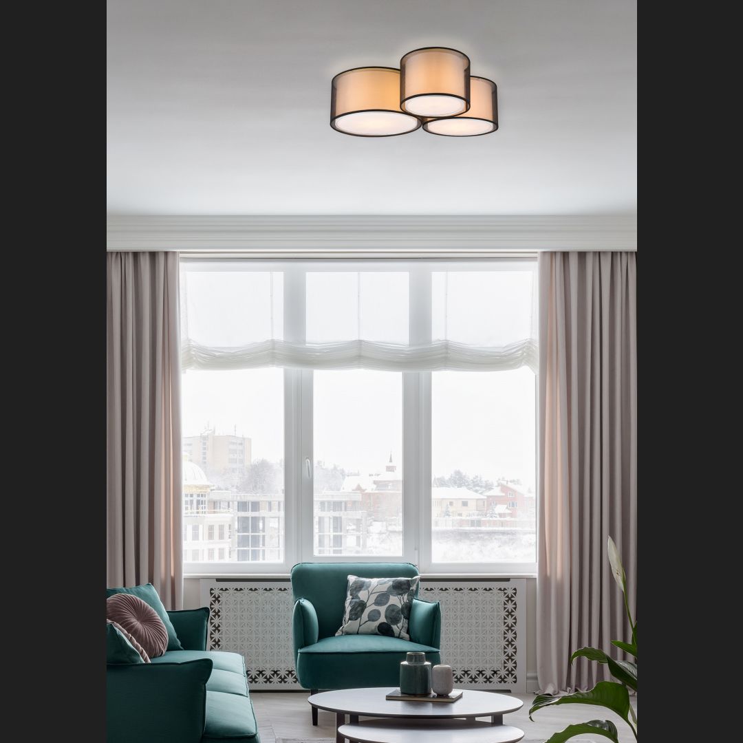 Burton - Ceiling lamp - White - Trio