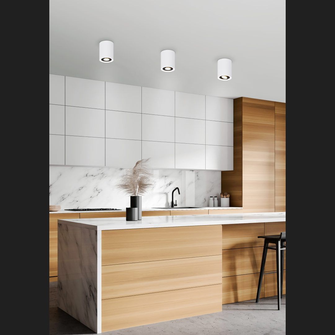 Cookie - Ceiling lamp - Black - White - Trio