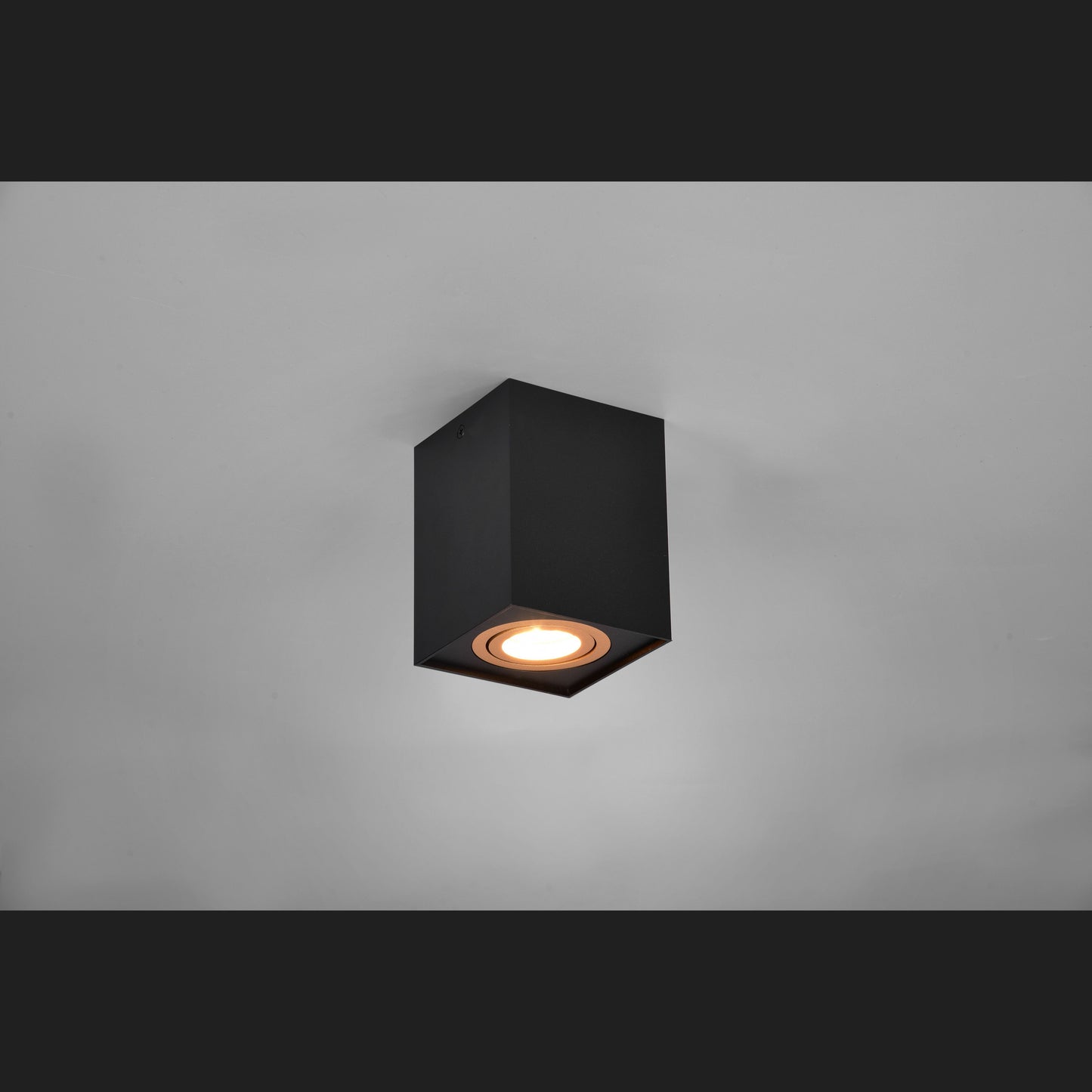 Biscuit - Ceiling lamp - Black - Gold - Trio