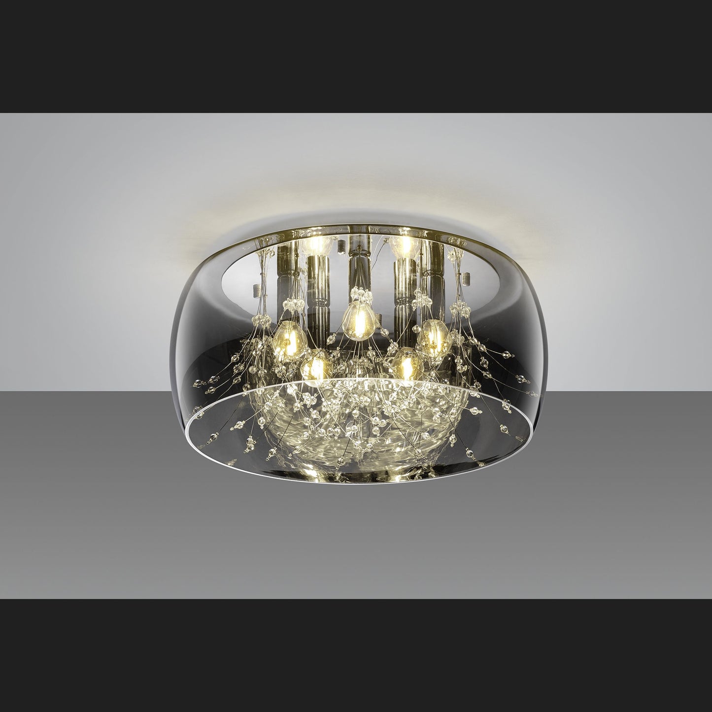 Crystel - Ceiling lamp - Transparent Clear - Trio