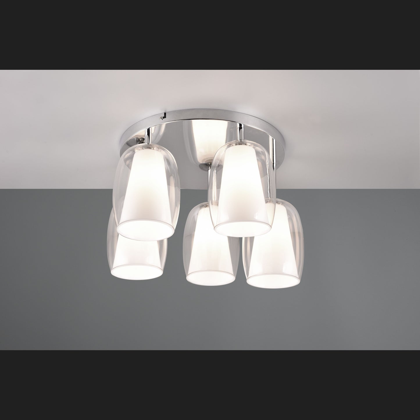 Barret - Ceiling lamp - White - TRIO Select