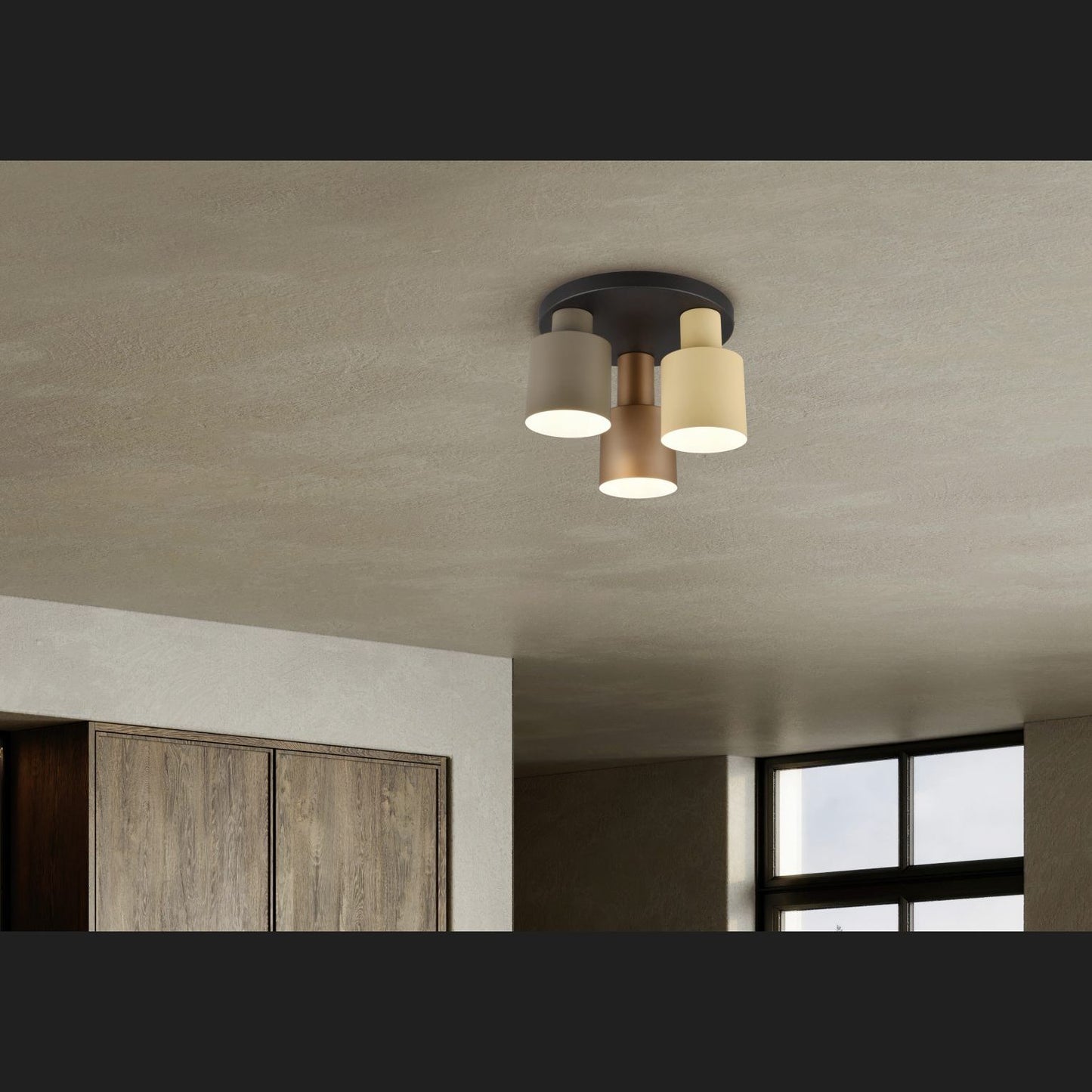 Agudo - Ceiling lamp - Taupe - Trio