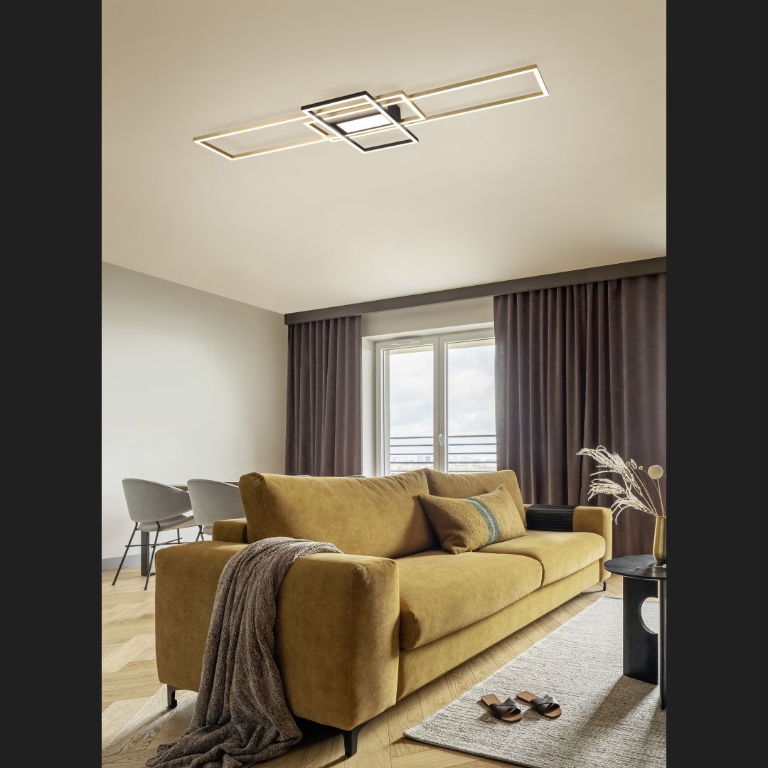 Irvine - Ceiling lamp - Brass Matt - Trio