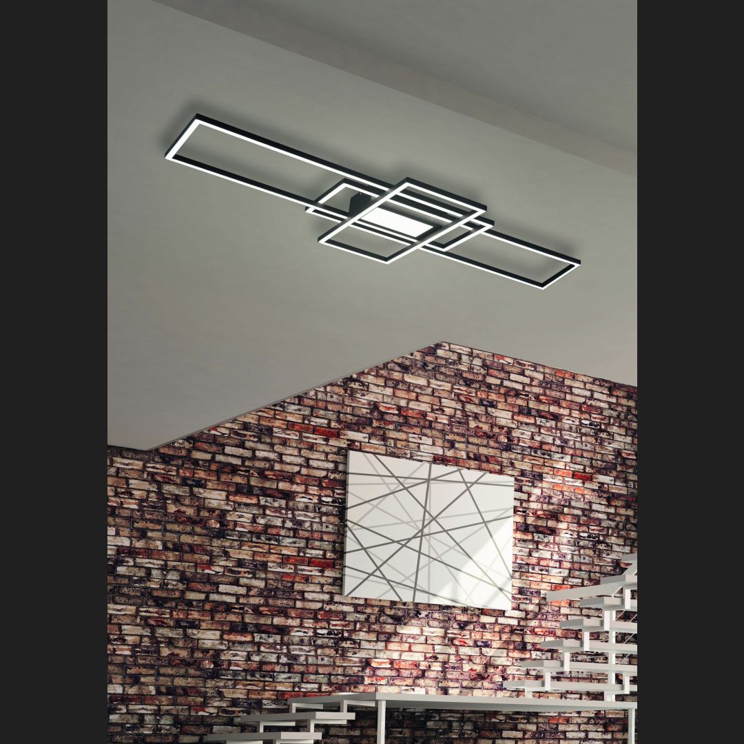 Irvine - Ceiling lamp - Anthracite - Trio