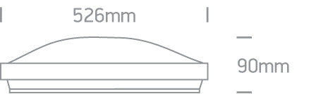 Decorative LED Plafo Metal + PC