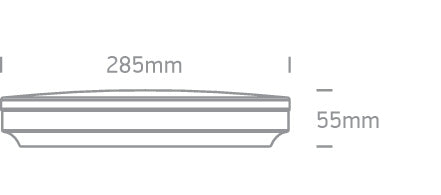 The LED Slim Plafo Range Round