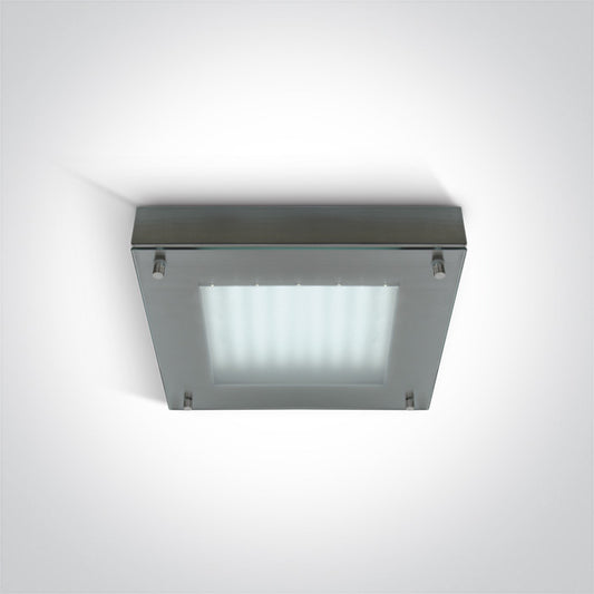 Square LED Plafo Steel
