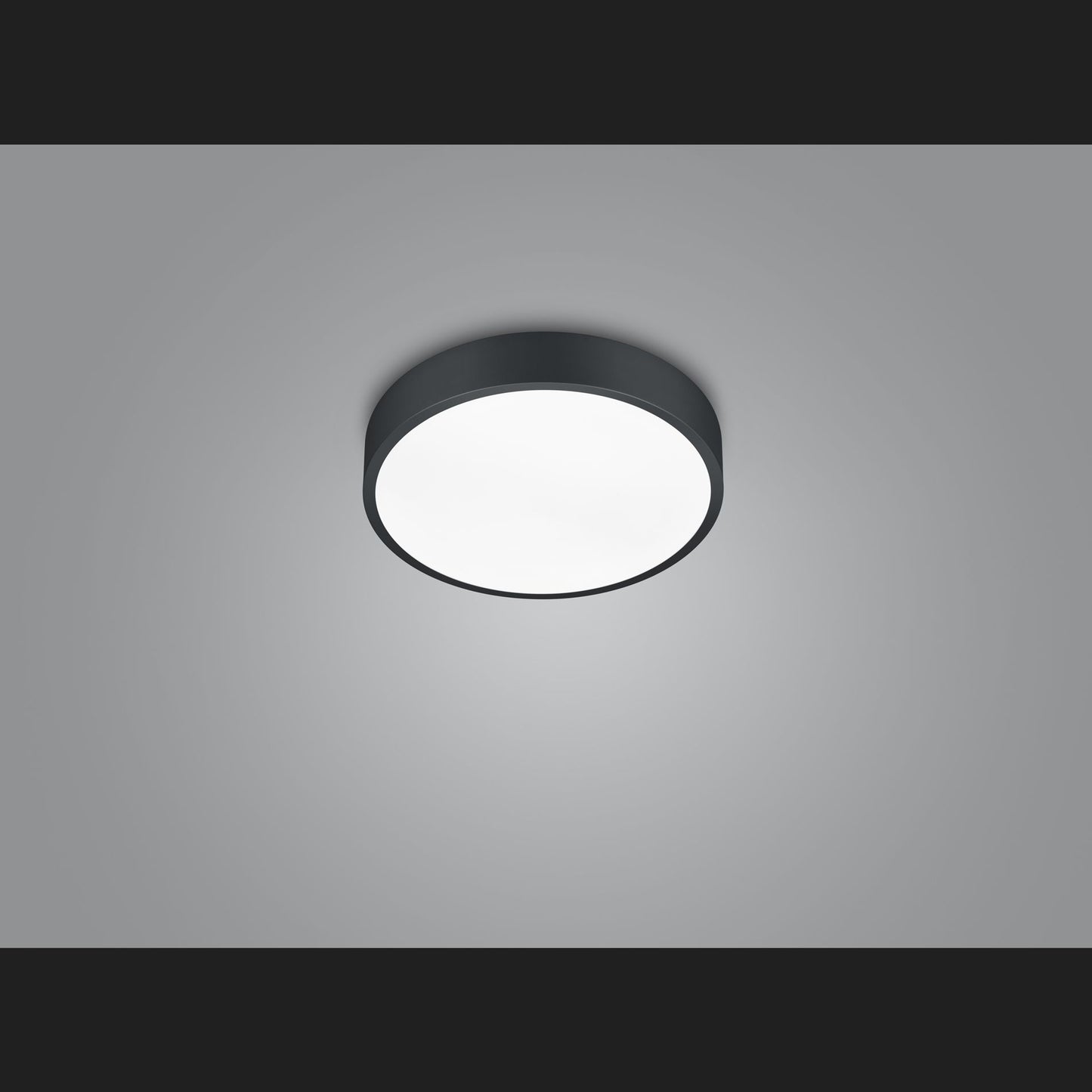 Waco - Ceiling lamp - Black Matt - Trio