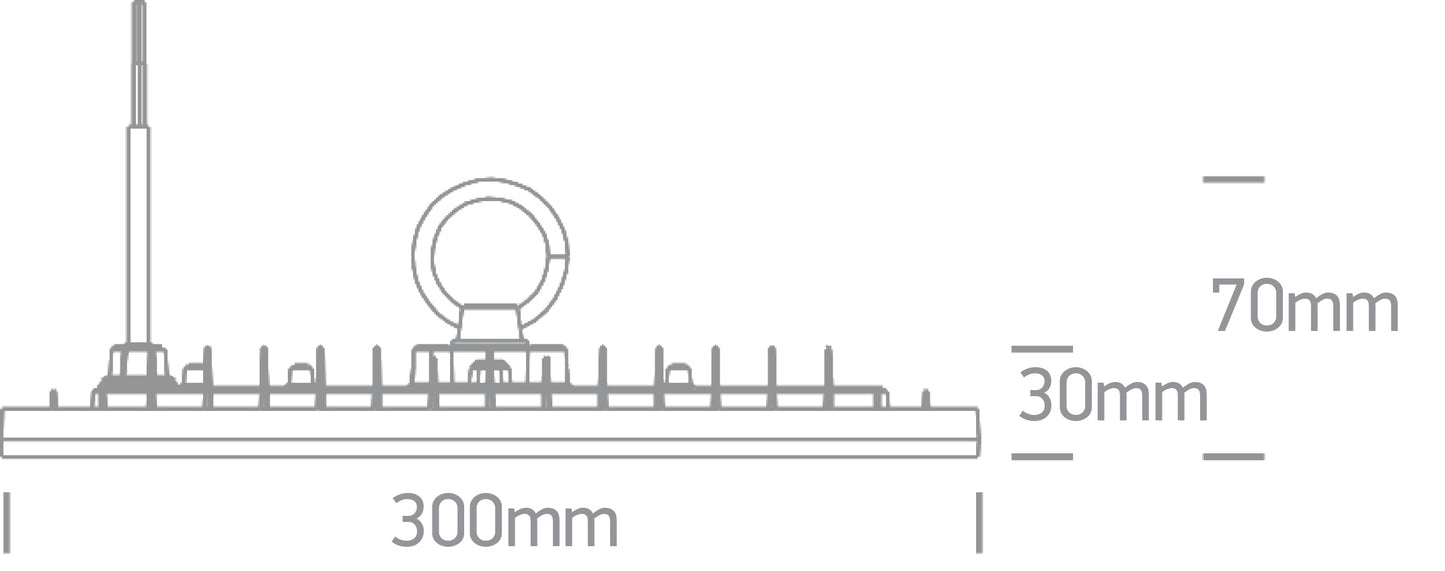 The Industrial IP65 AC LED UFO Aluminium