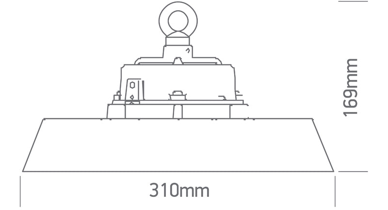 The Industrial IP65 UFO Range DALI
