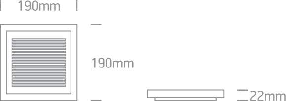 Multi LED Slim Plafo