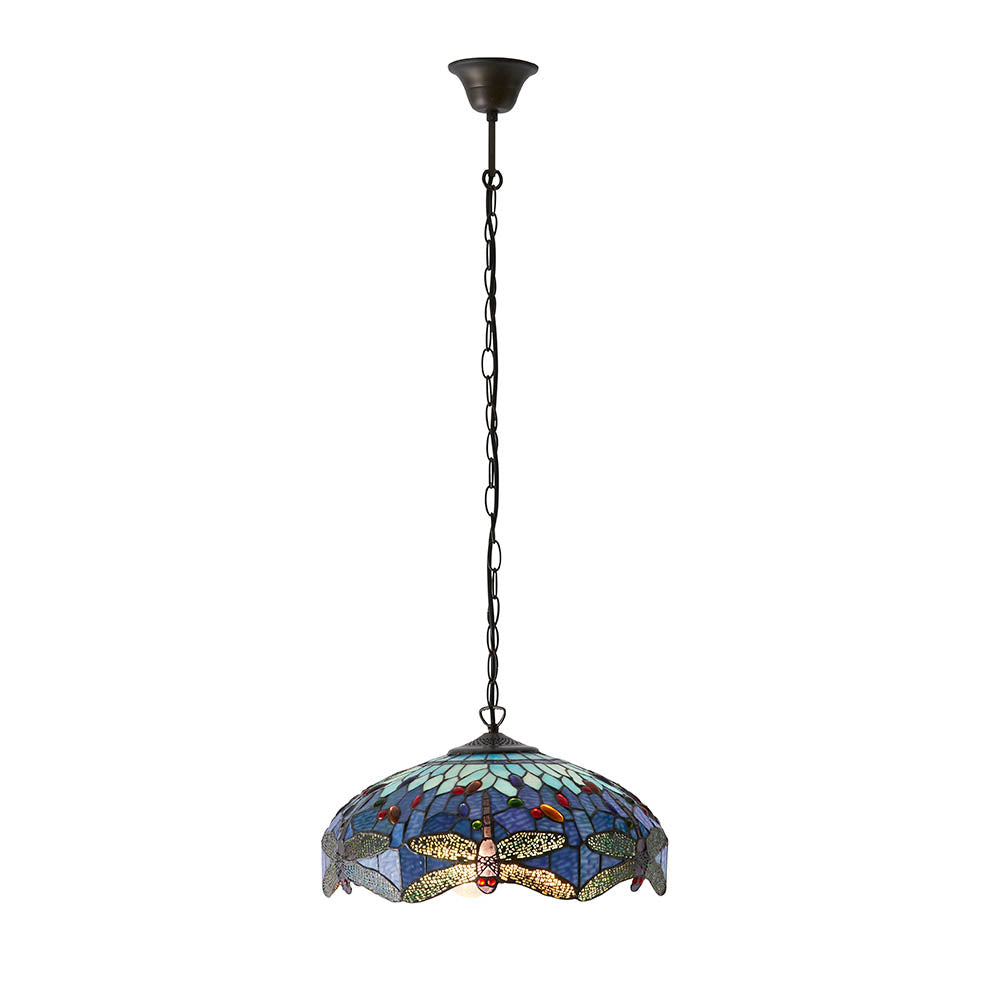 Dragonfly blue Medium 3lt pendant