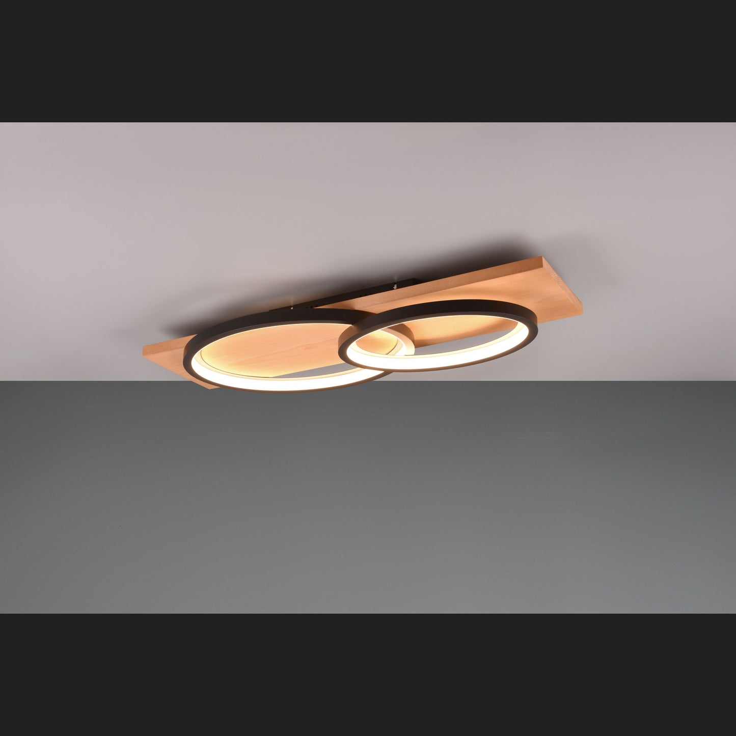 Barca - Ceiling lamp - Black Matt - Trio