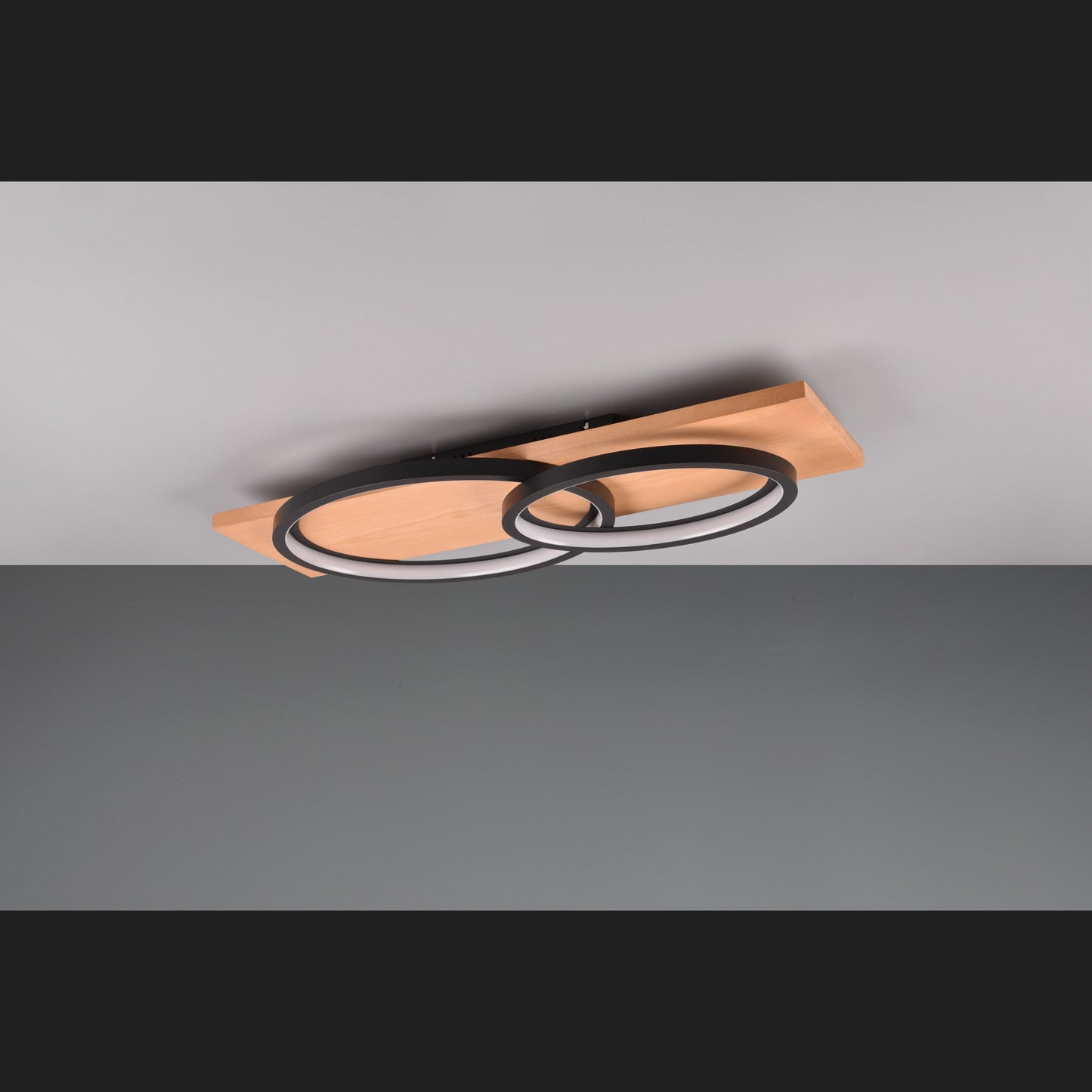 Barca - Ceiling lamp - Black Matt - Trio