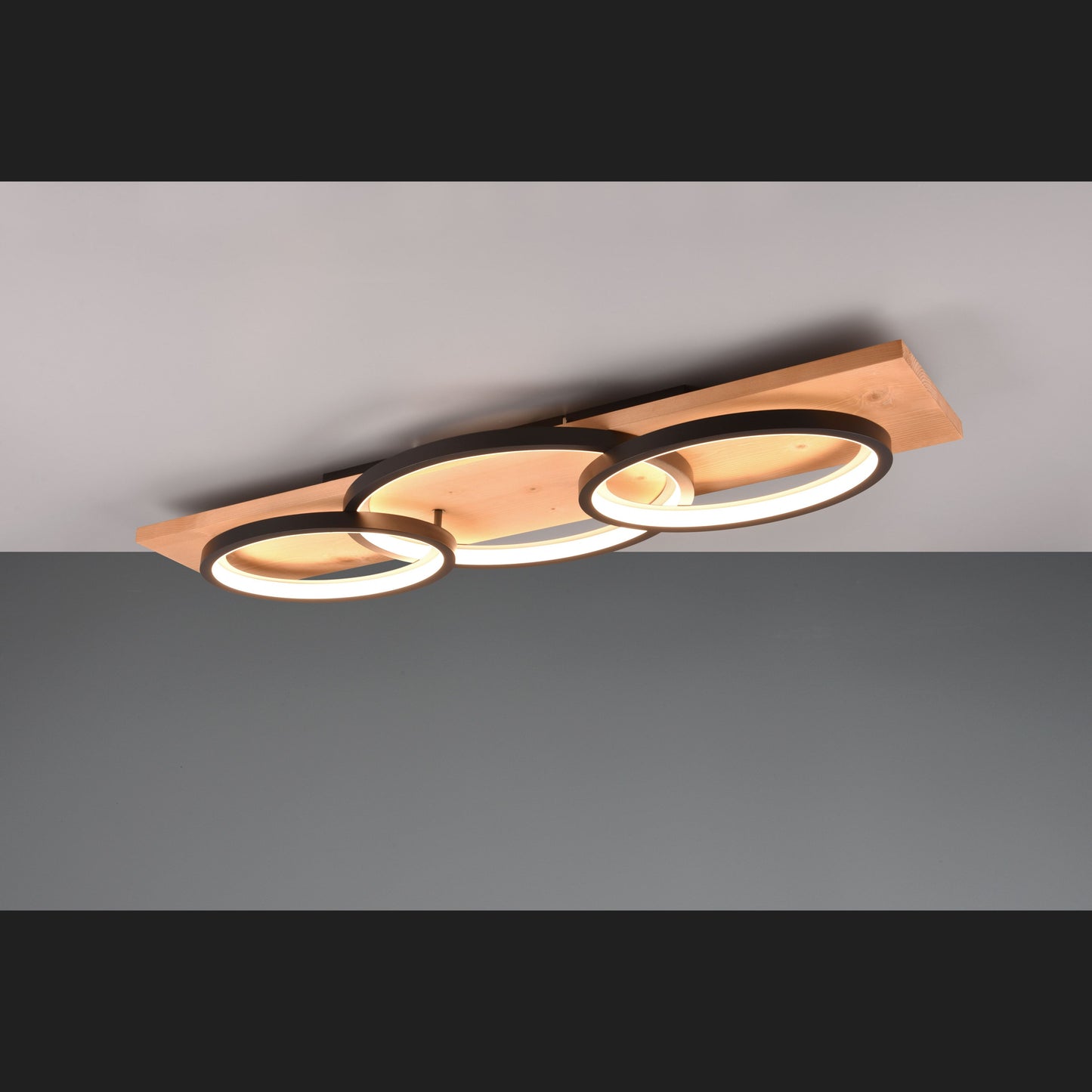 Barca - Ceiling lamp - Black Matt - Trio