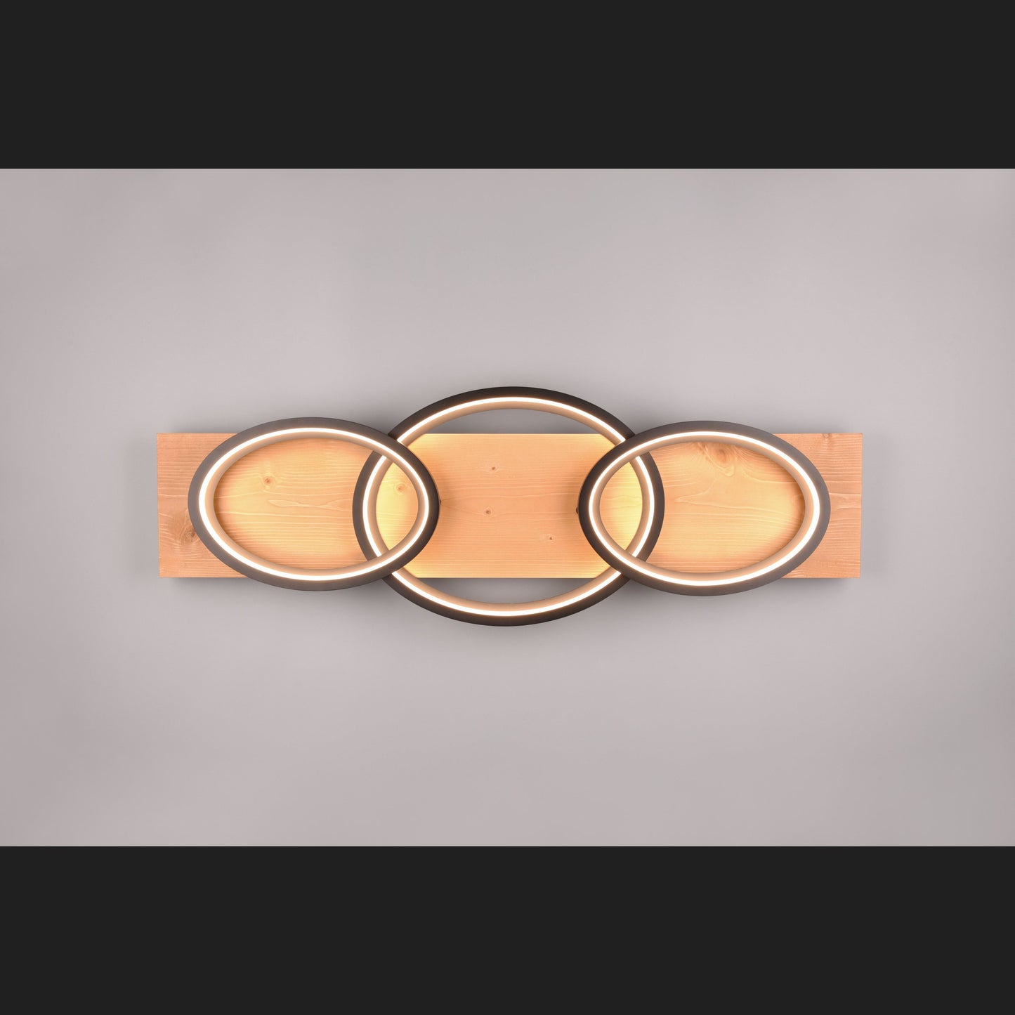 Barca - Ceiling lamp - Black Matt - Trio