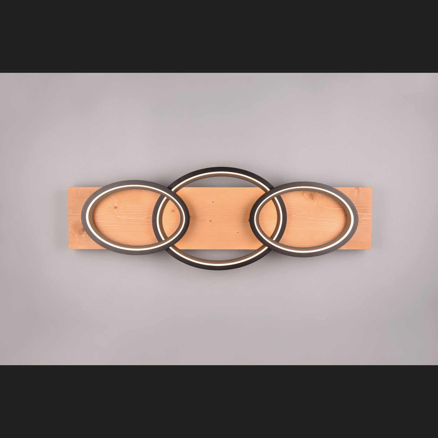 Barca - Ceiling lamp - Black Matt - Trio