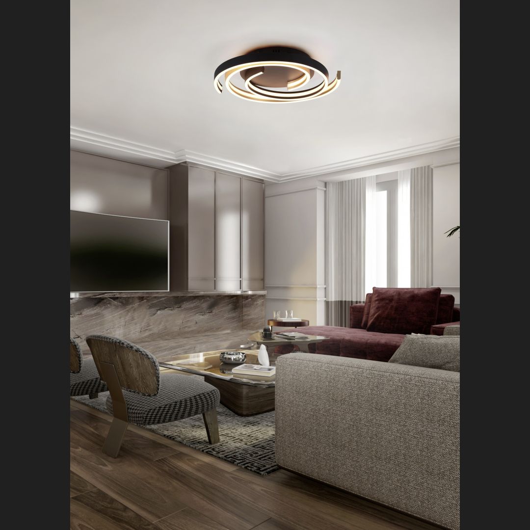 Caya - Ceiling lamp - Brass Matt - Trio