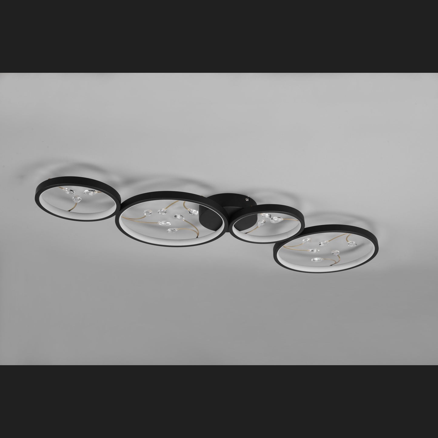 Groovy - Ceiling lamp - Black Matt - Trio