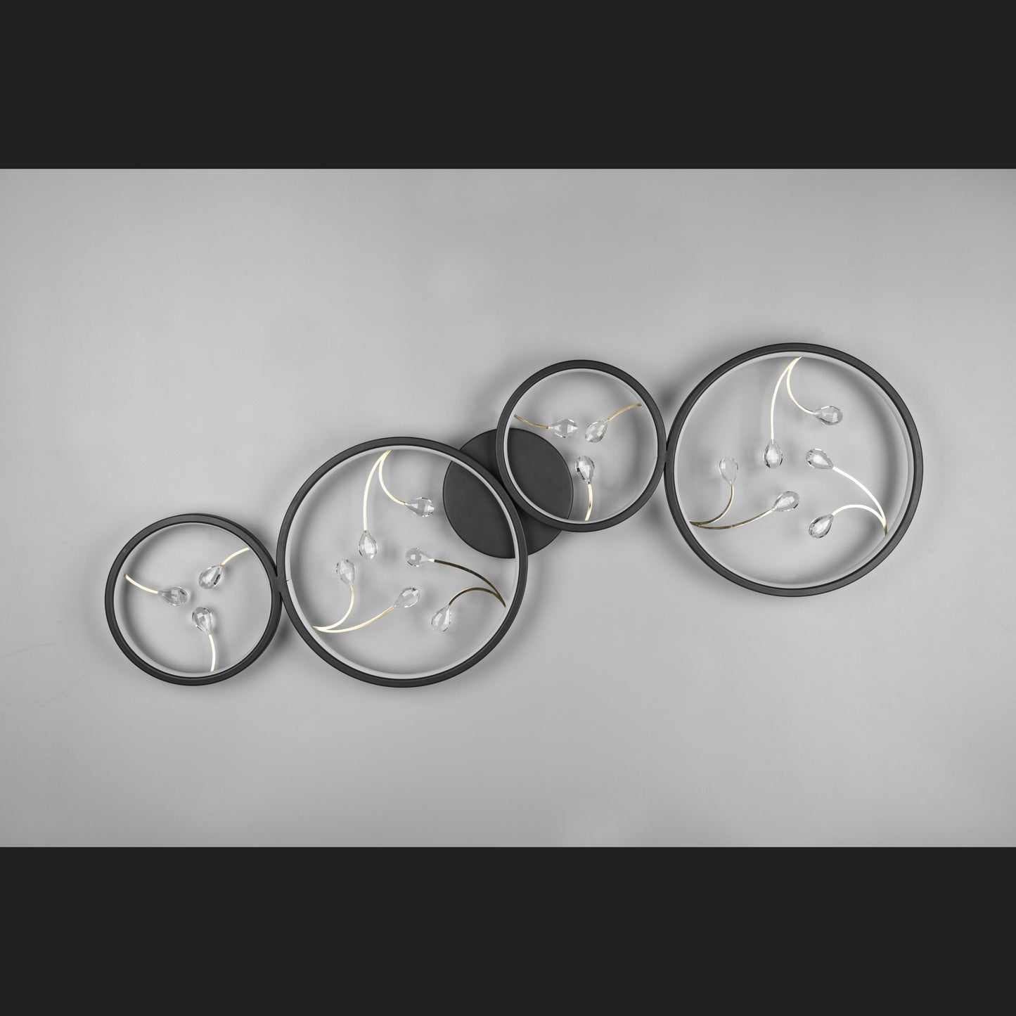 Groovy - Ceiling lamp - Black Matt - Trio