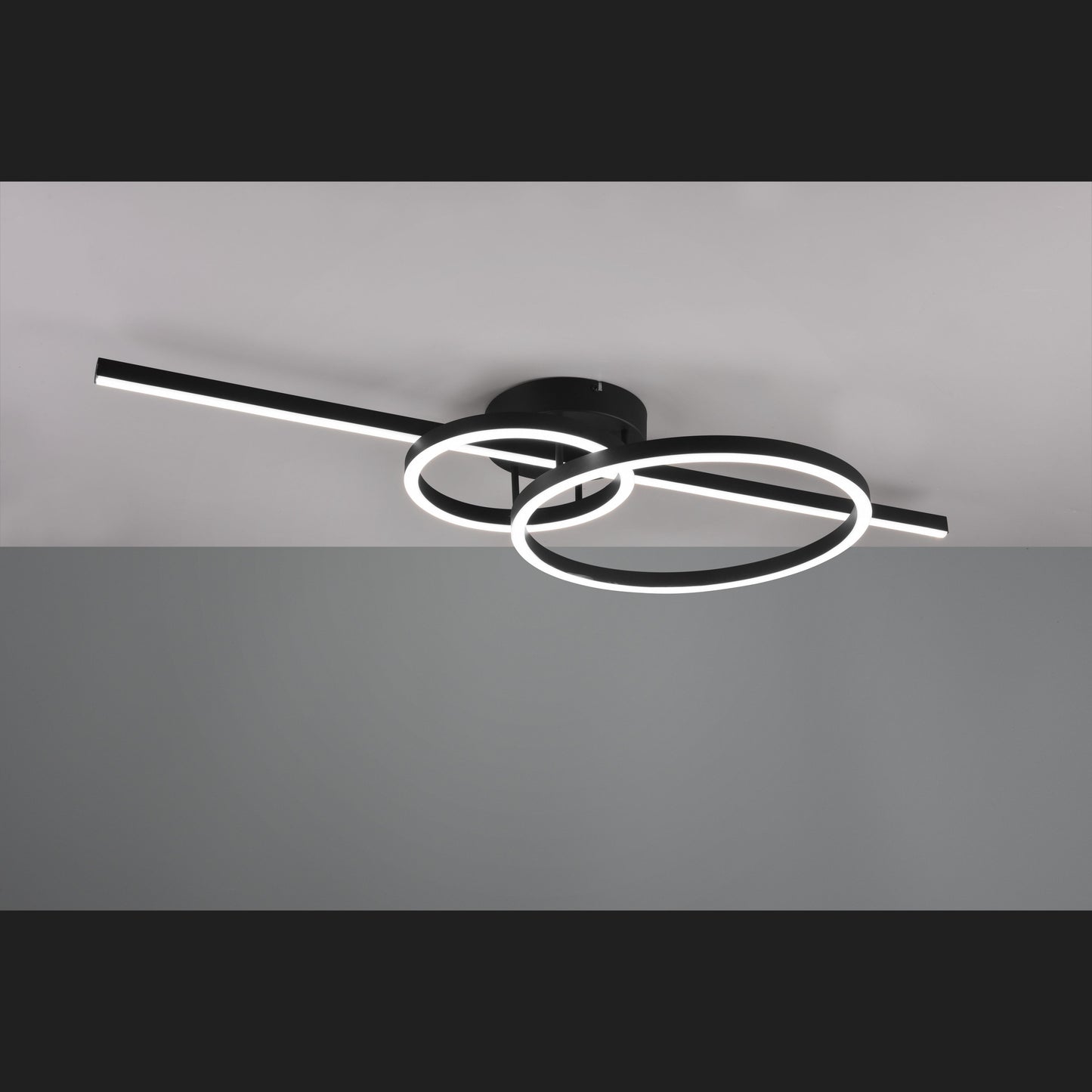 Montilla - Ceiling lamp - Black Matt - Trio