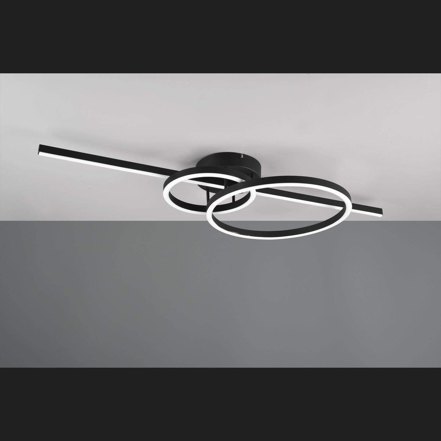 Montilla - Ceiling lamp - Black Matt - Trio