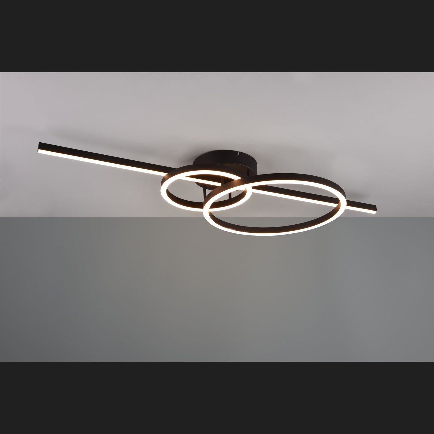 Montilla - Ceiling lamp - Black Matt - Trio