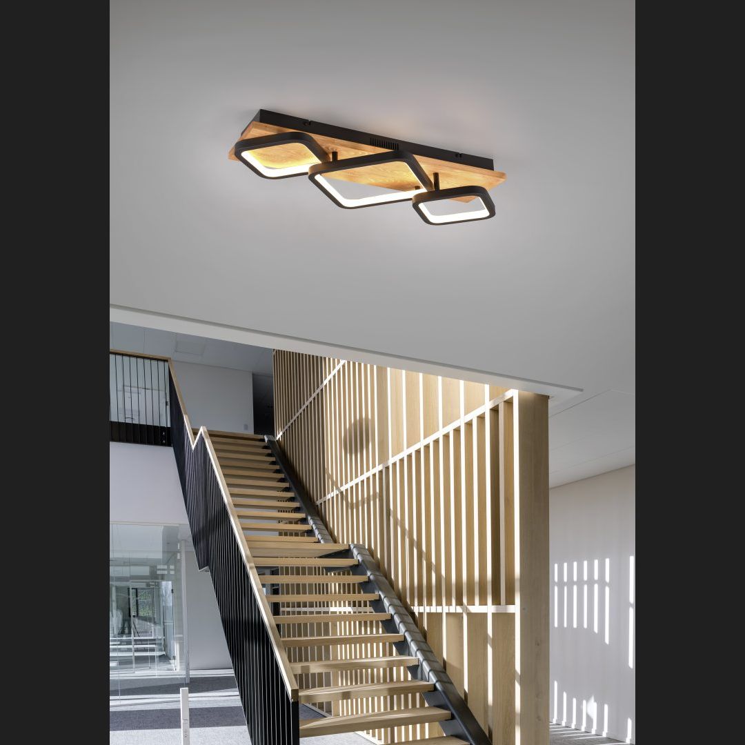 Rama - Ceiling lamp - Black Matt - Trio