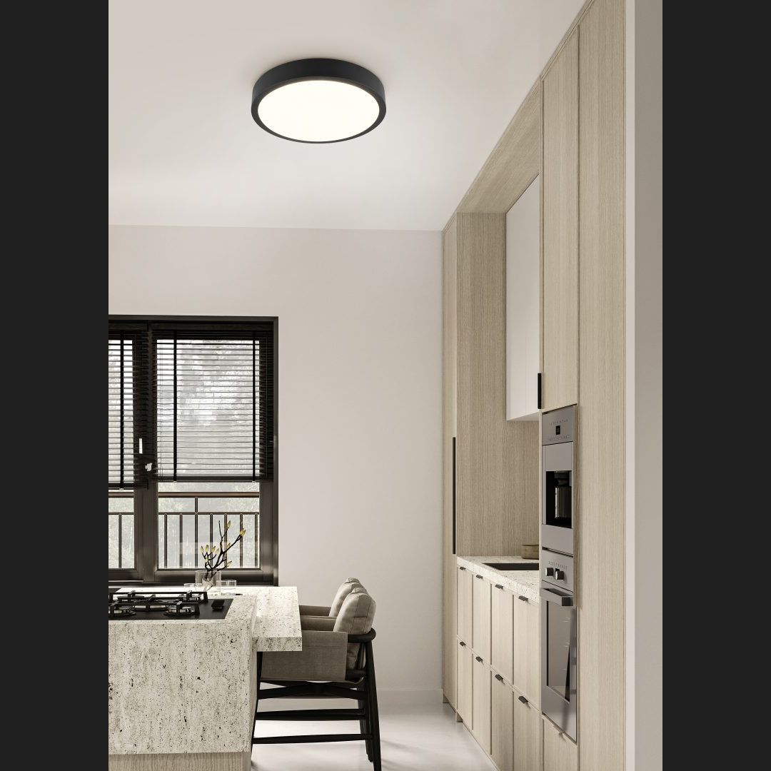 Iseo - Ceiling lamp - Black - Trio