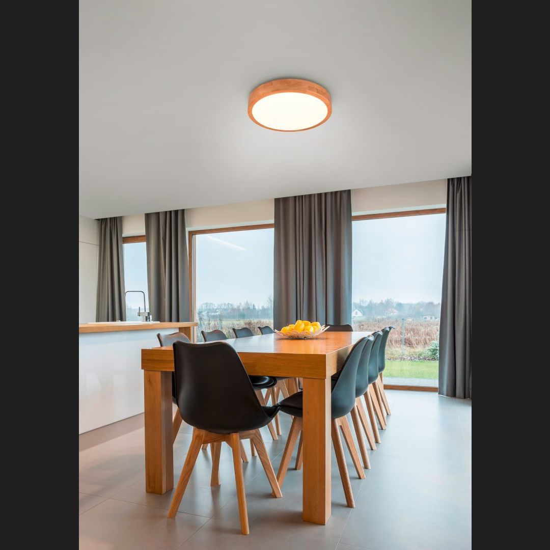 Iseo - Ceiling lamp - Wood Coloured - Trio