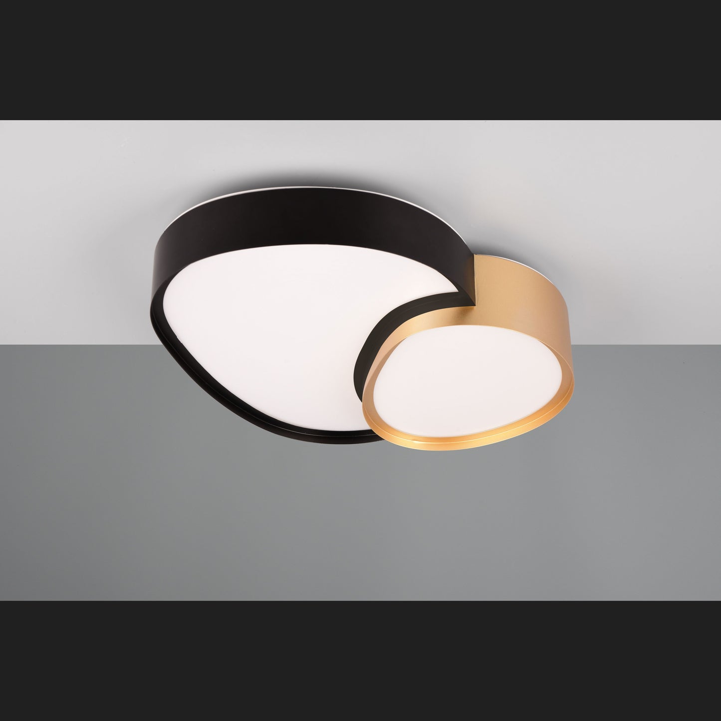 Rise - Ceiling lamp - Black - Gold - Trio