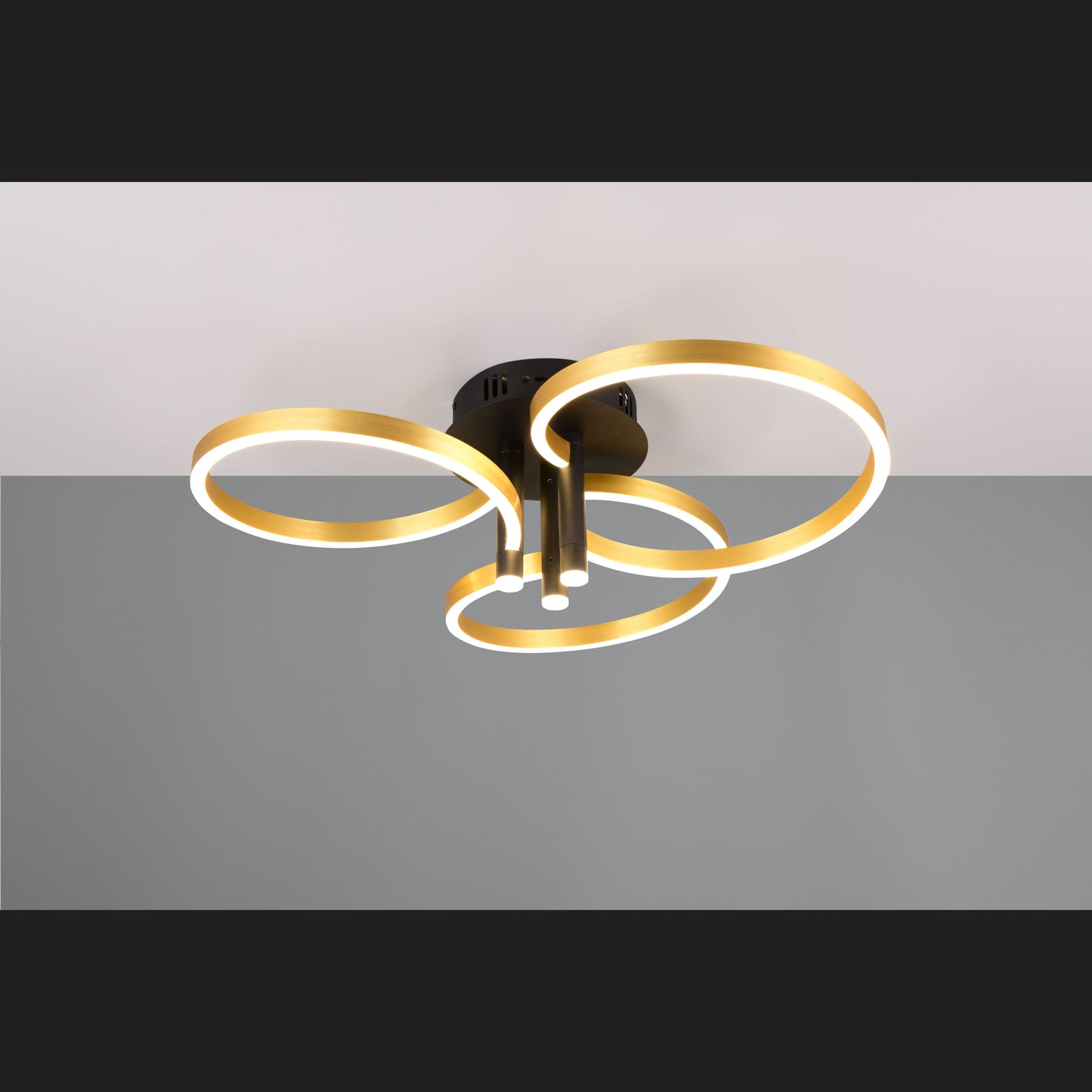 Caruso - Ceiling Lamp - Black Gold - Trio - 648110680