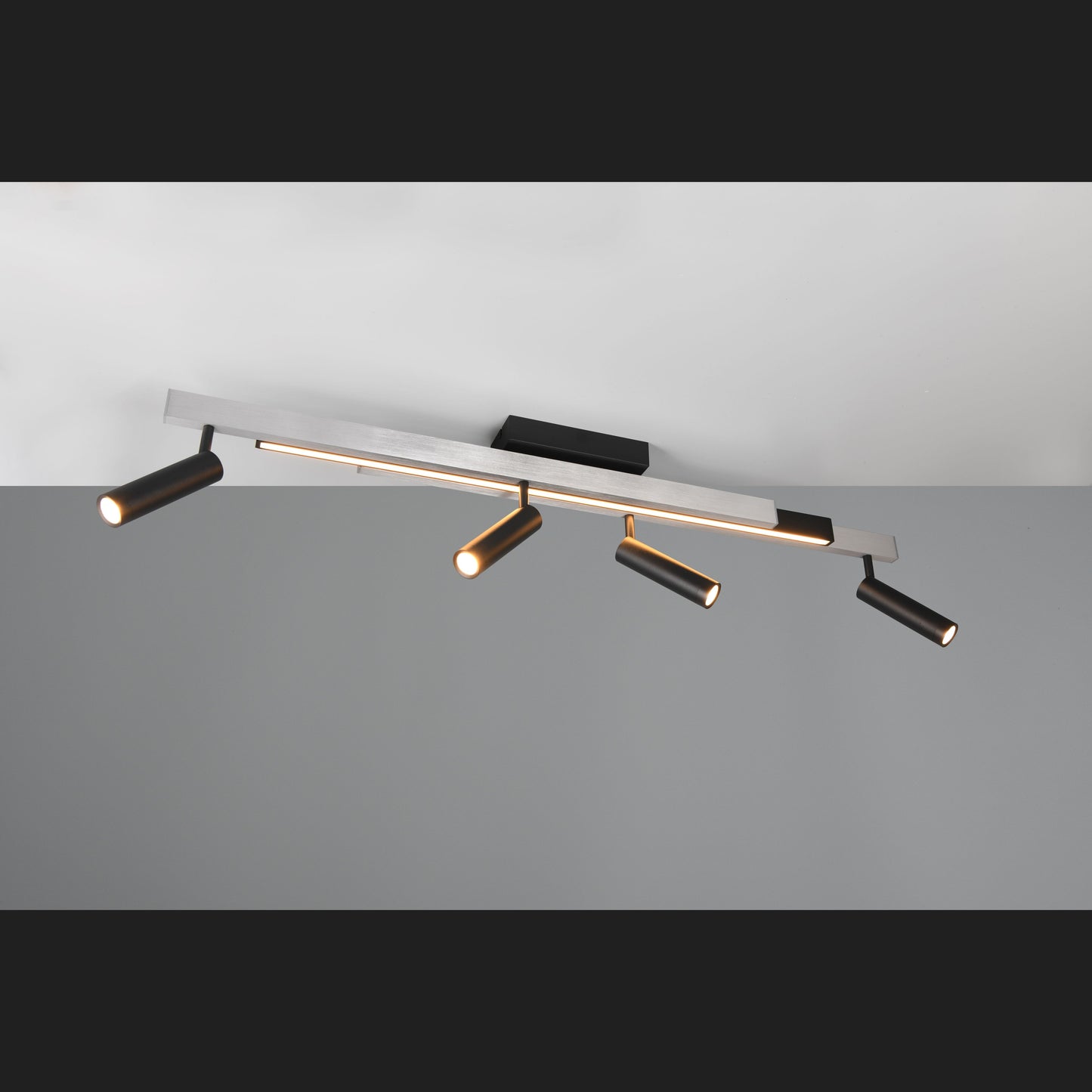 Zeno - Ceiling Lamp - Brushed Aluminium - Trio - 648310505