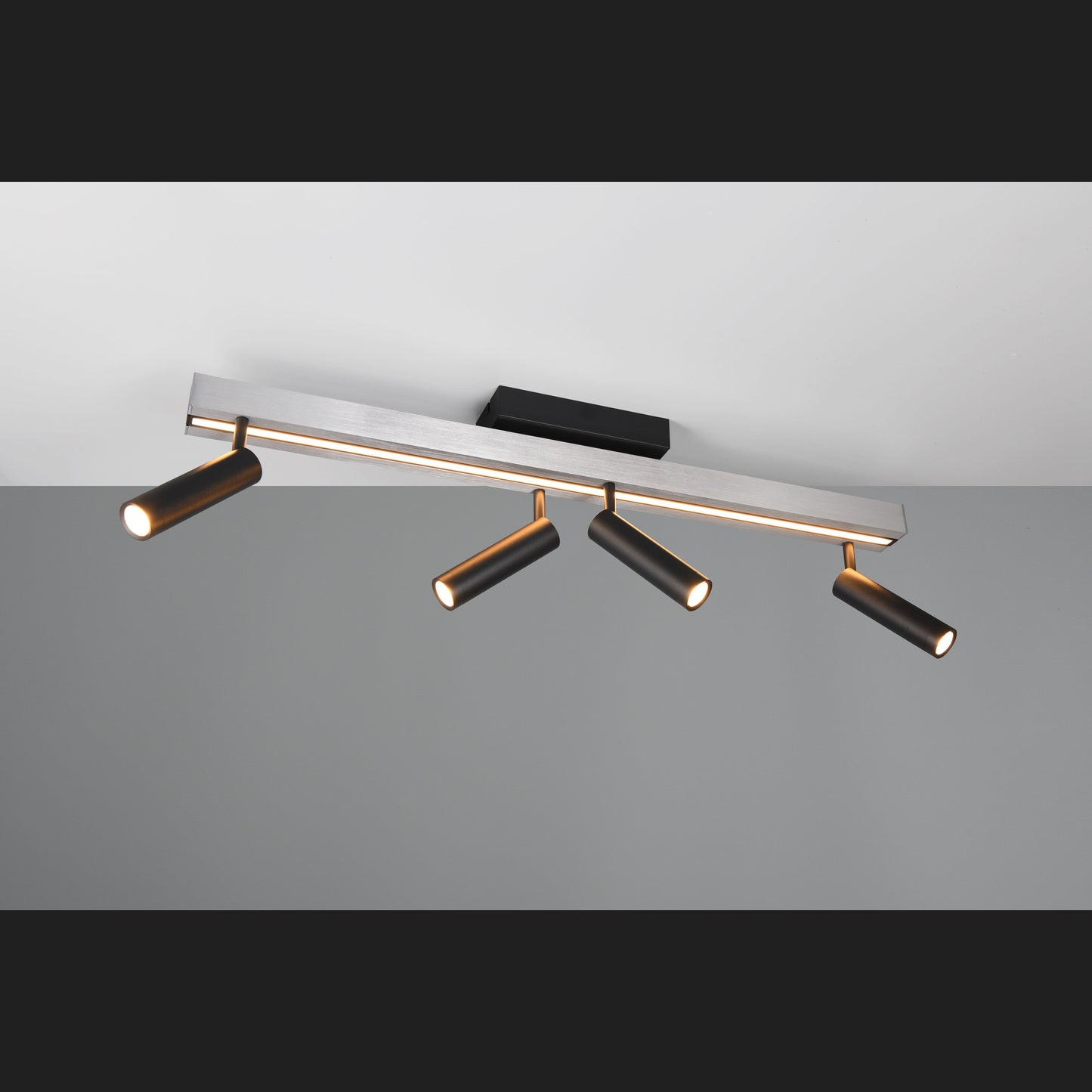 Zeno - Ceiling Lamp - Brushed Aluminium - Trio - 648310505