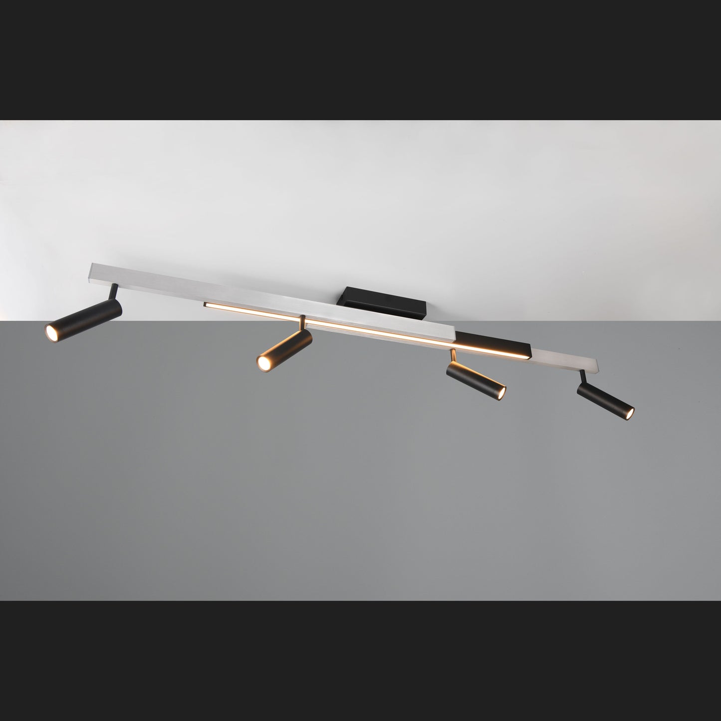 Zeno - Ceiling Lamp - Brushed Aluminium - Trio - 648310505