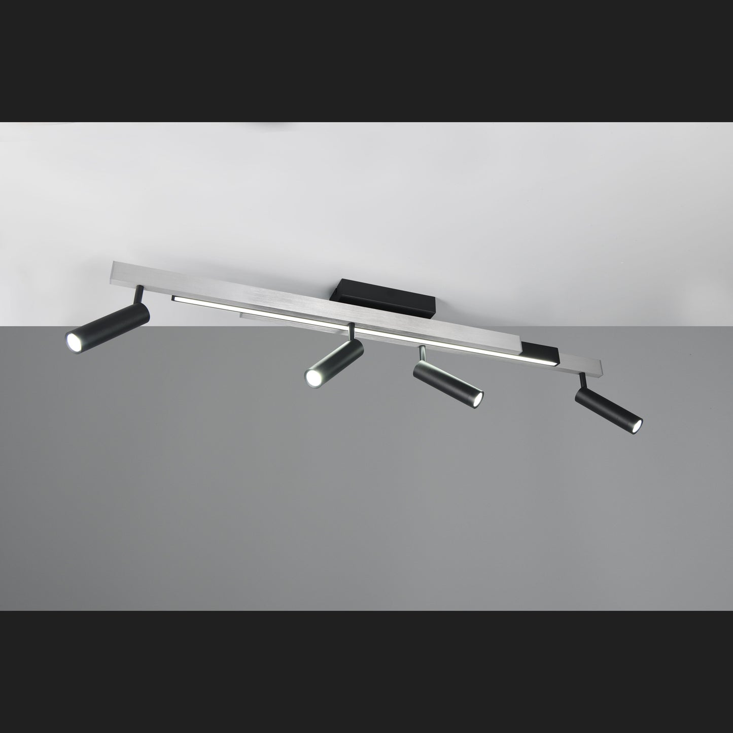 Zeno - Ceiling Lamp - Brushed Aluminium - Trio - 648310505