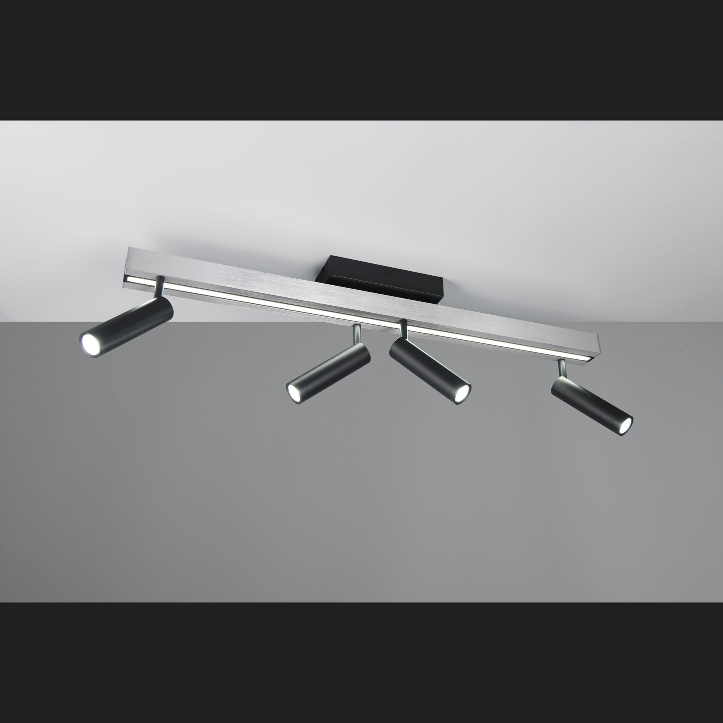 Zeno - Ceiling Lamp - Brushed Aluminium - Trio - 648310505
