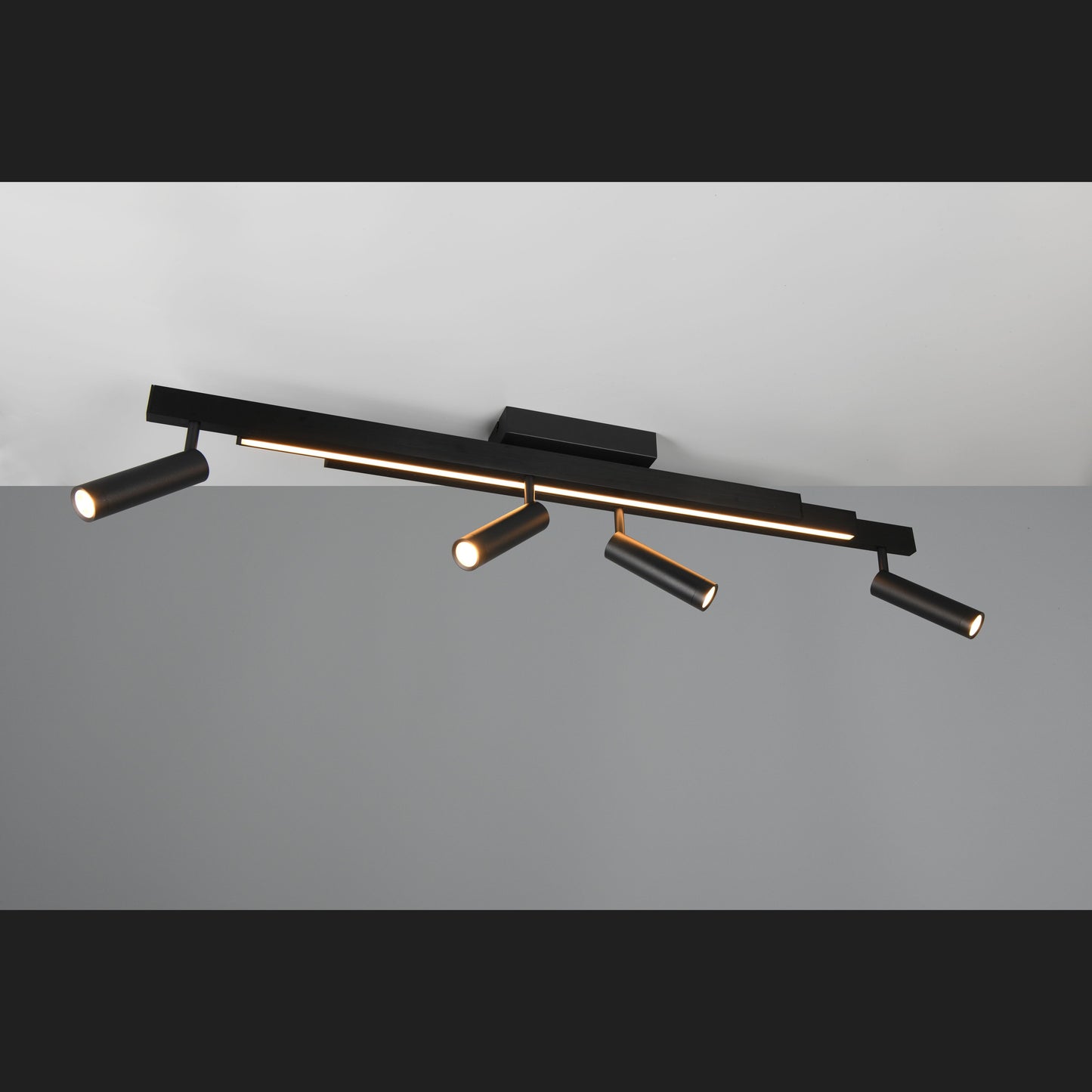 Zeno - Ceiling Lamp - Black Matt - Trio - 648310532