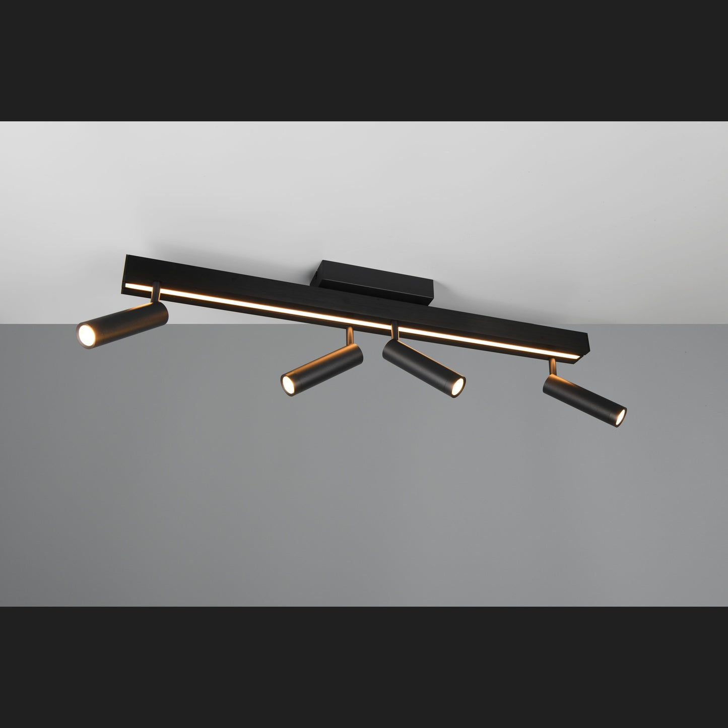 Zeno - Ceiling Lamp - Black Matt - Trio - 648310532