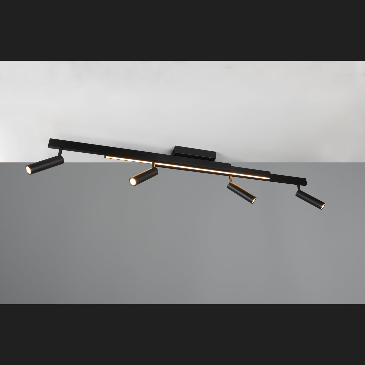 Zeno - Ceiling Lamp - Black Matt - Trio - 648310532