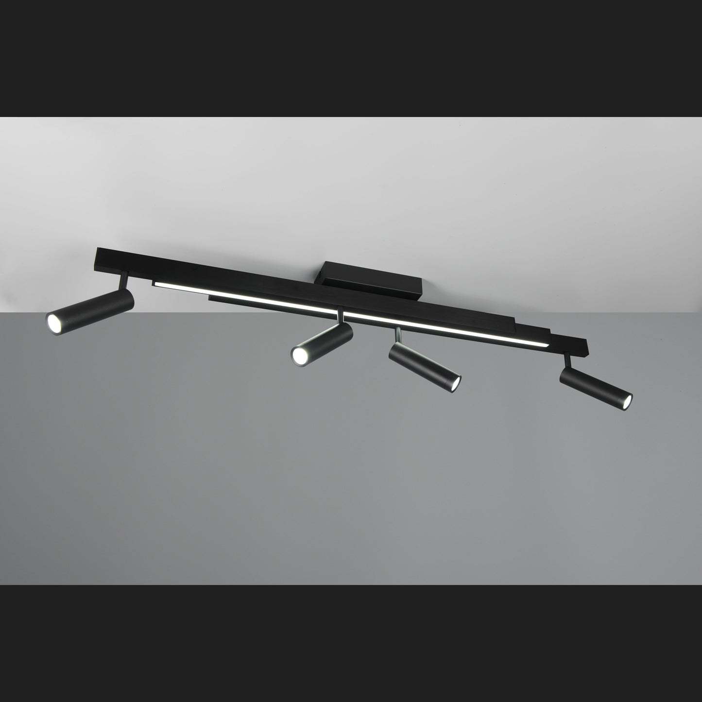 Zeno - Ceiling Lamp - Black Matt - Trio - 648310532