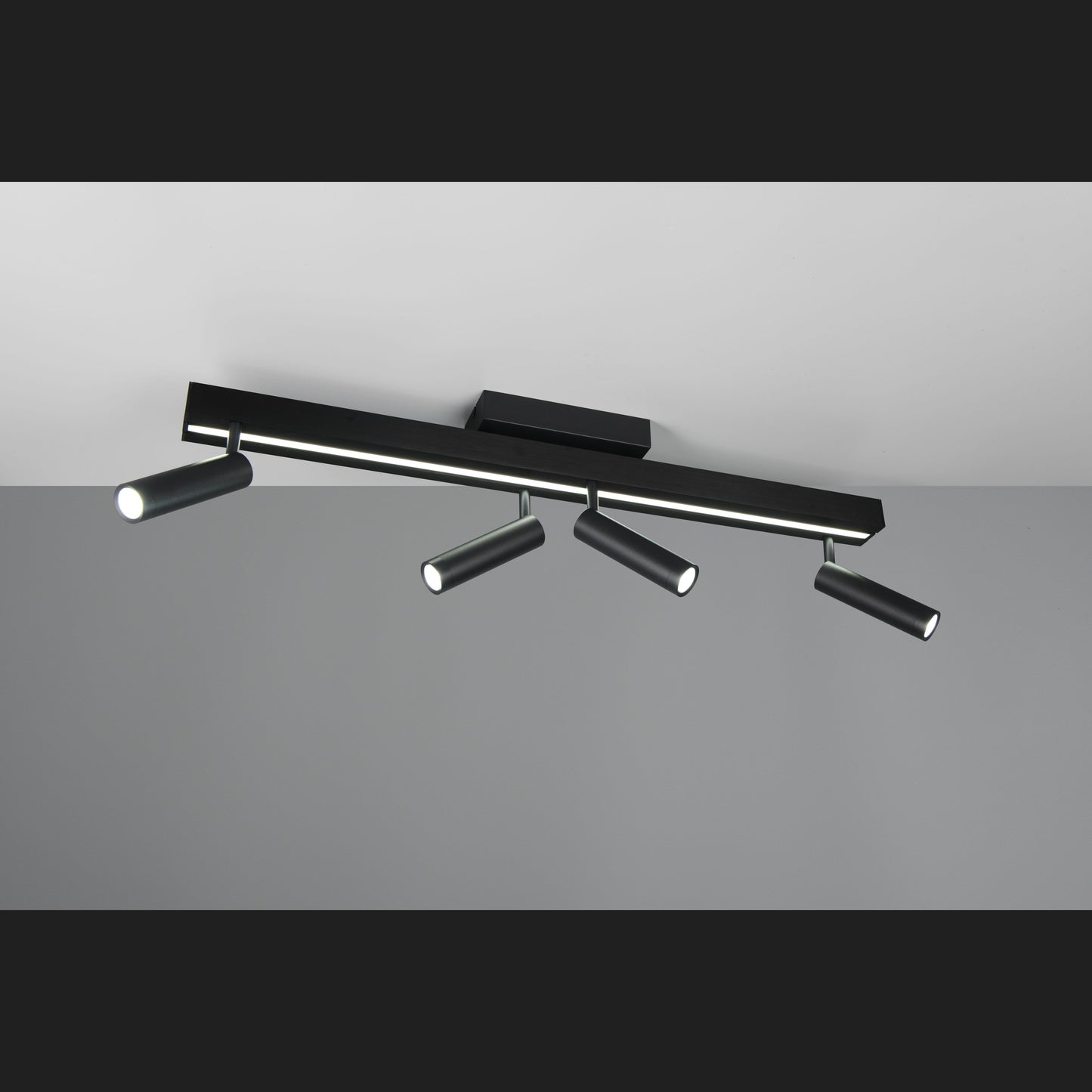 Zeno - Ceiling Lamp - Black Matt - Trio - 648310532