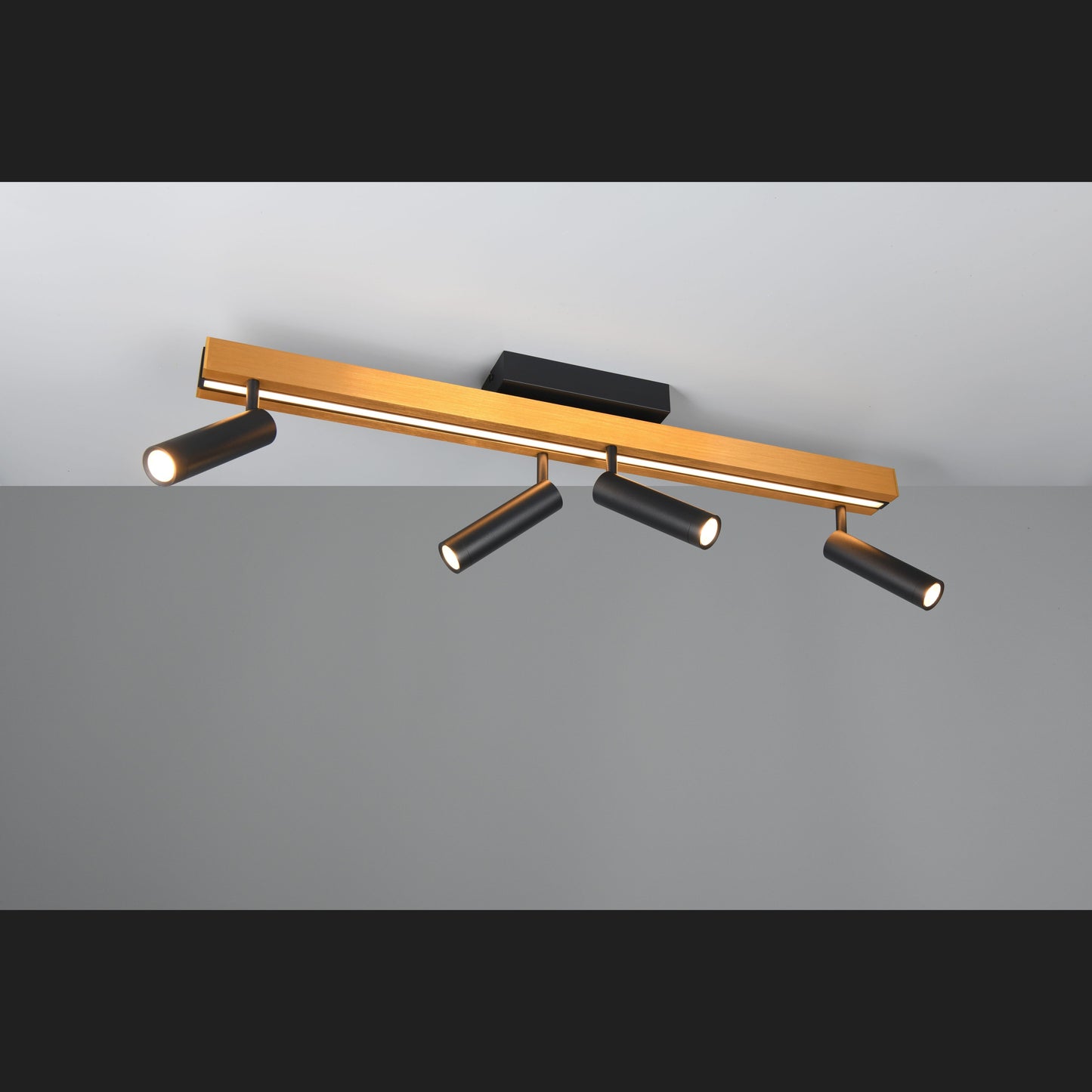 Zeno - Ceiling Lamp - Black Gold - Trio - 648310580