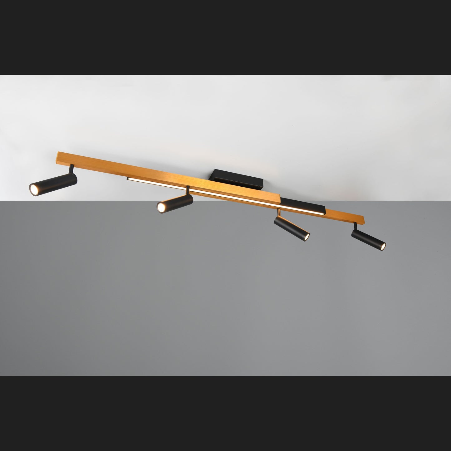 Zeno - Ceiling Lamp - Black Gold - Trio - 648310580