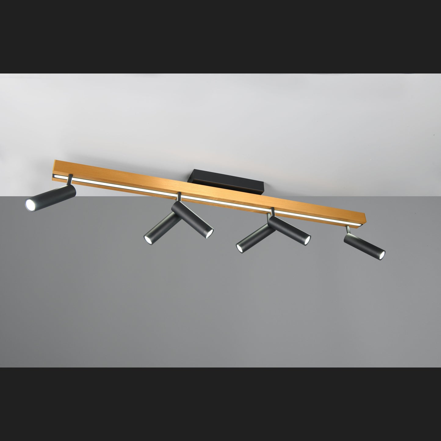 Zeno - Ceiling Lamp - Black Gold - Trio - 648310780