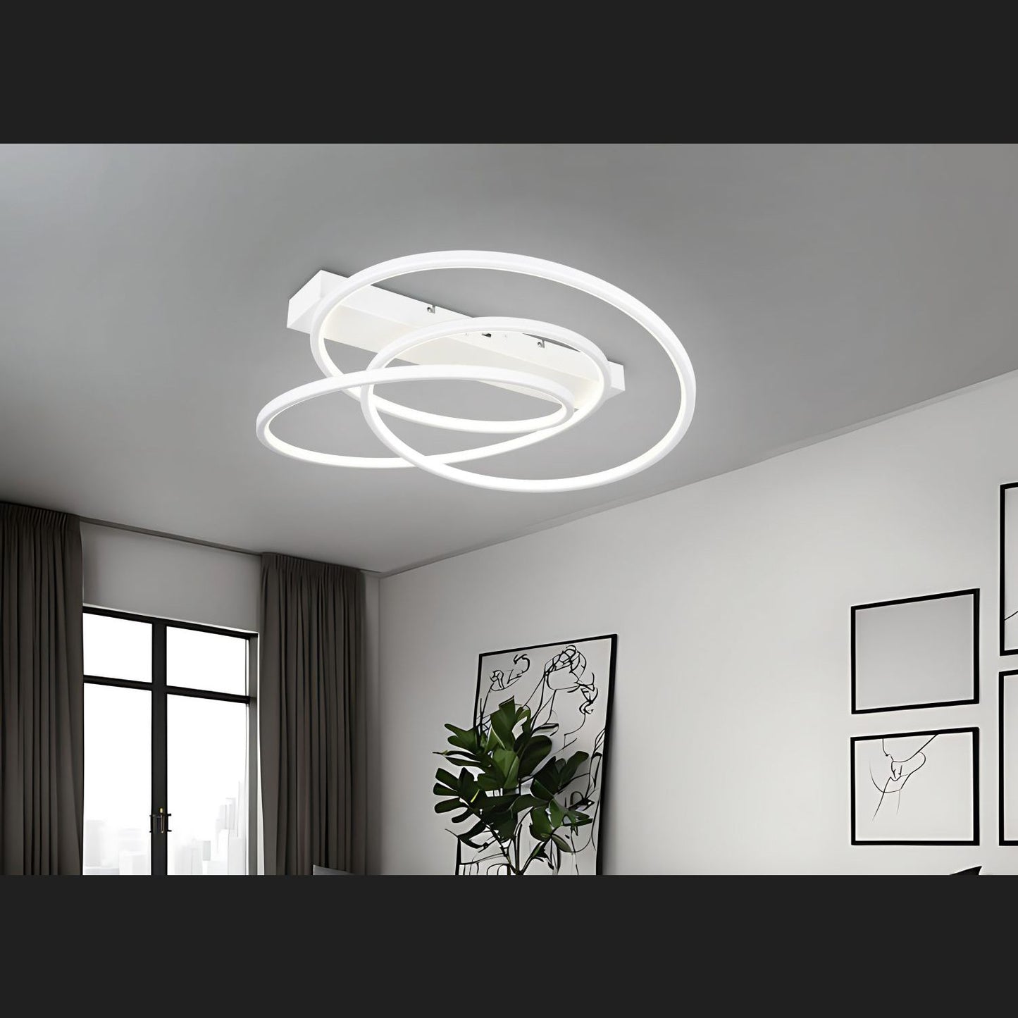 Darvin - Ceiling Lamp - White Matt - Trio - 649110131